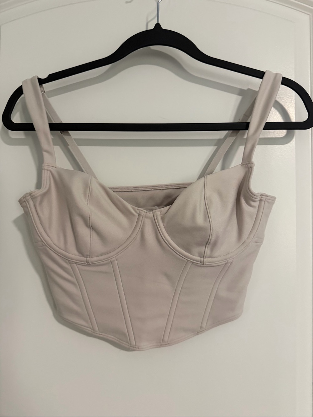 Gilly Hicks Nude Bustier Crop Top